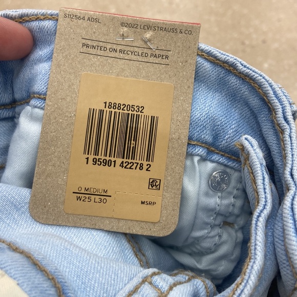 Short Vintage Levi's Femme – Soft Midrise – Neuf Avec étiquettes